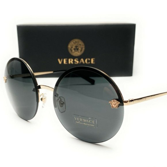 Versace Circular Sunglasses w/ box! New! - Picture 1 of 4